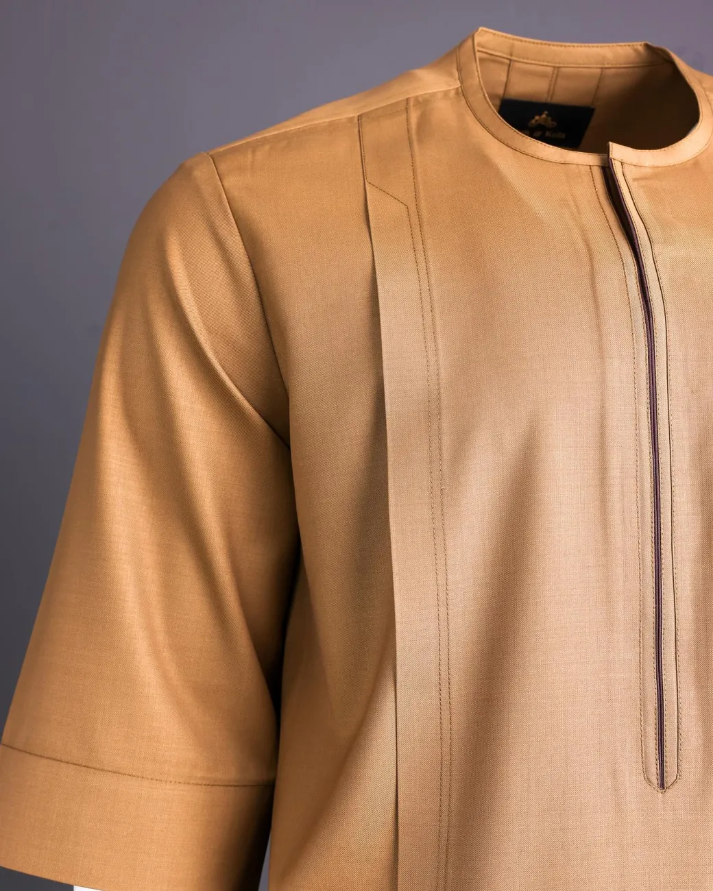 Tortilla brown 3/4 sleeve kaftan.