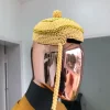 Yellow Ibo Traditional Beaded Wedding Royal Hats